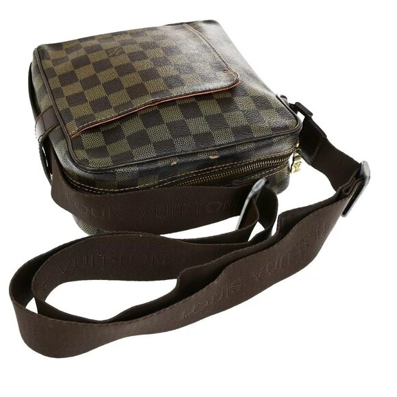 LOUIS VUITTON Olav PM Shoulder Bag Damier Ebene Leather Brown N41442 31YG510 - Picture 4 of 15